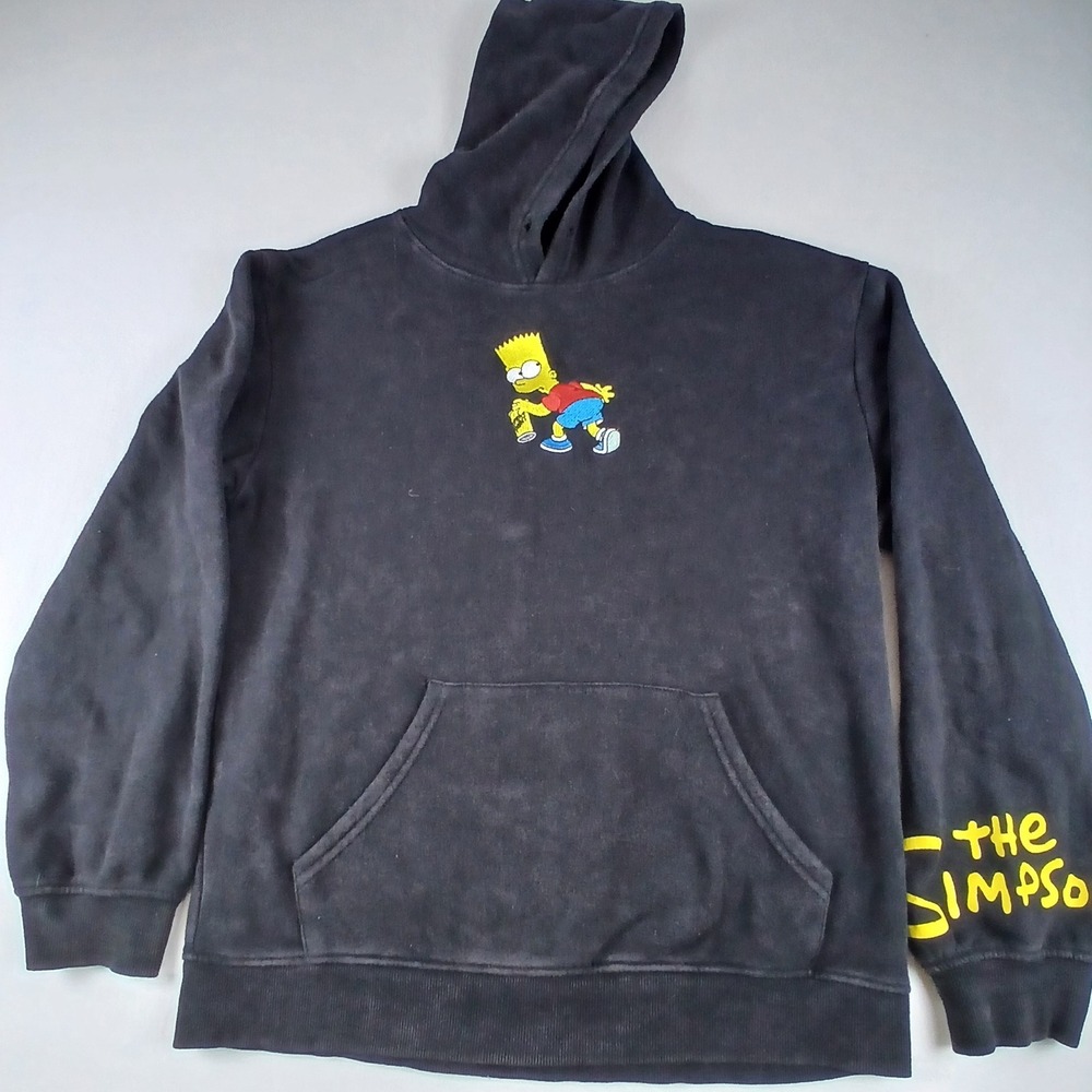 The Simpsons Bart Simpson I Didn't Do It Graffiti Hoodie Black Pullover